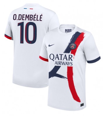 Paris Saint-Germain Ousmane Dembele #10 Replika Udebanetrøje 2024-25 Kortærmet